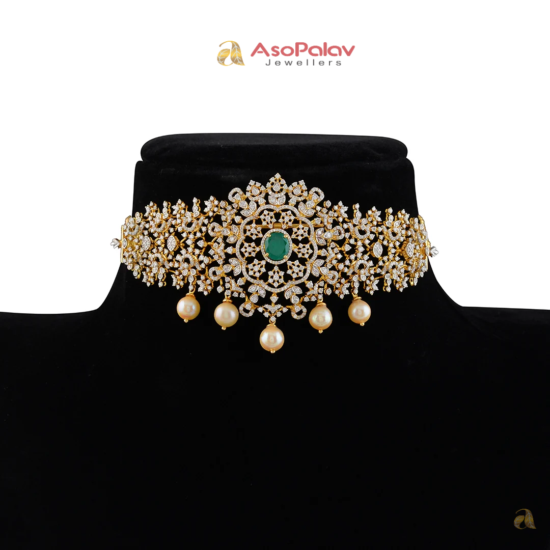 Elegant Floral Diamond Bajuband for Timeless Glamour